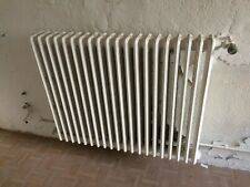 Radiateur en fonte (100%) - 20 lames - couleur blanc avec robinet et Thermostat