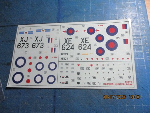 Dec826 decal hawker hunter - decal,