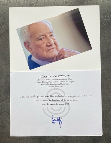 Autographe voeux christian - ,