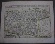[Beaujolais]. Lionnois, Forest, Beaujolois et Masconnois. Carte Le Clerc. 1640