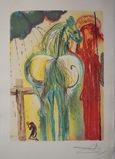 Salvador DALI - Les Chevaux  Lithographie signée - Le Centurion