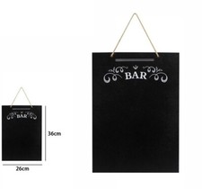 X Tableau En Bois Ardoise BAR À Accrocher 26x36cm Dfh