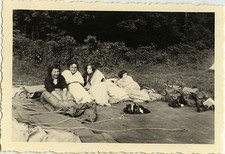 PHOTO ANCIENNE - VINTAGE SNAPSHOT - SCOUTISME SCOUT CAMPEMENT SOMMEIL RÉVEIL 