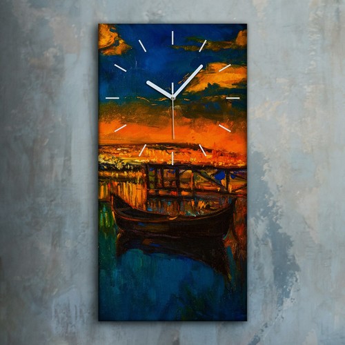 Horloge murale sur toile - , 30x60