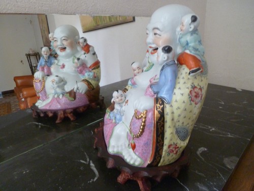 Bouddha rieur porcelaine - bouddha,