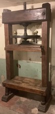 Presse à percussion, pour relieur, en bois et fonte, fin 19ème