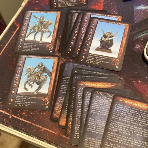Lot cartes confrontation - cartes,
