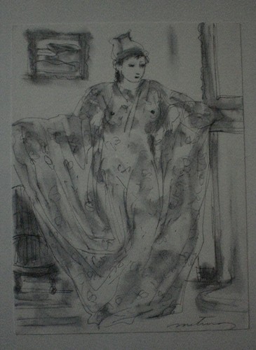 Dessin encre sur papier - ,