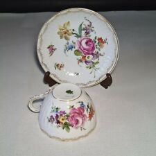 ? TASSE & SOUCOUPE EN PORCELAINE ALLEMANDE, SAXE CARL THIEME (N°5)