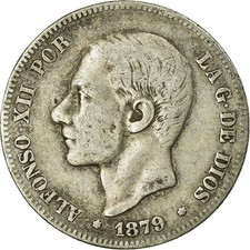 Monnaie, Espagne, Alfonso XII