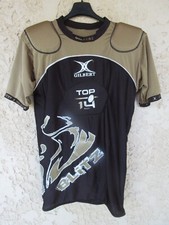 Maillot épaulière protection GILBERT TOP 14 BLITZ rugby noir doré M