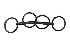 Ancien mors de bride cheval royal anglais rare en fer massif solide ancien vi...