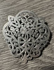 Grande Broche ancienne Art Nouveau - Argent Massif