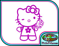 Hello kitty autocollant - hello, e