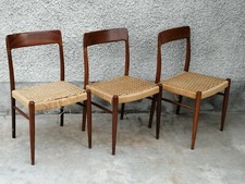 Lot de 3 chaises niels MOLLER? Design Denmark chairs