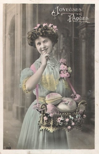 Easter woman pink hair - woman,