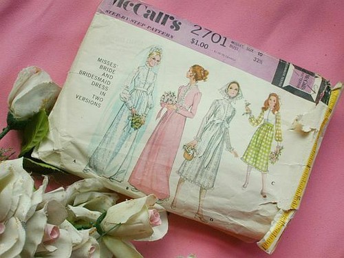 Vtg 60s 70s long - vtg, wedding