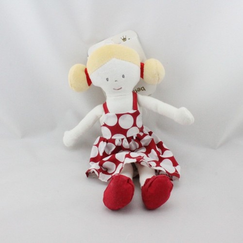 Doudou poupée fille robe