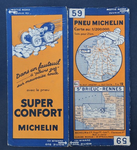 Carte michelin bretagne - carte,