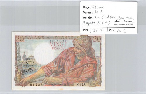 Billet france francs - billet,