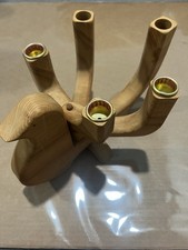 Swedish Wooden Dove Candelabra