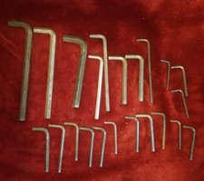 Large Allen Wrench, long arm - 10 inches long  22 pieces