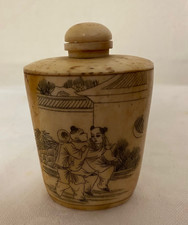 TABATIERE CHINOISE EN OS AVEC