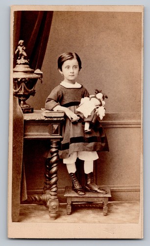 Cdv 1865 fillette tenant - 1865,