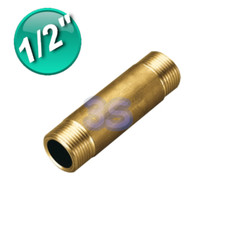 Raccord Homme/Homme 1/2'' x 150 mm - 15 cm en Laiton