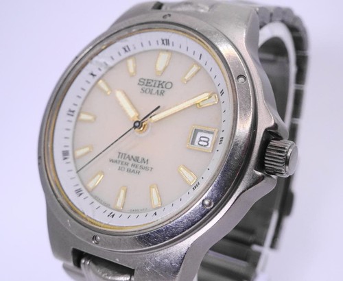 Seiko s349 titanium - titanium, solar