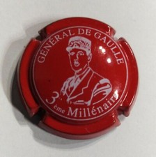 capsule de Champagne MIGNON PIERRE N°37d ROUGE ET BLNC 3EME MILLENAIRE TRES RARE