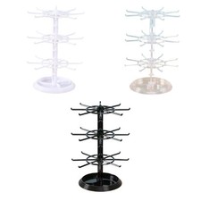 Présentoir à porte-clés, porte-bijoux, barre à 3 niveaux avec crochets,