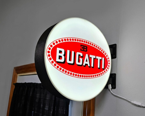 Enseigne lumineuse bugatti led - enseigne,