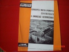 ANCIEN  PROSPECTUS    PUBLICITAIRE  MOTOPOMPES  GUTBROD  MOTOSTANDARD     6/64