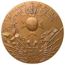 Médaille bronze " Emmanuel De ROHAN - Grand Maître Ordre de Malte " GONDARD