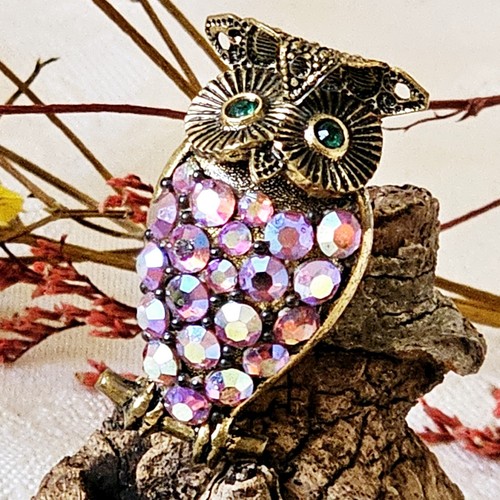 Broche vintage hibou - vintage,