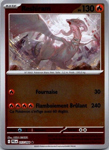 Carte pokémon reshiram - carte,