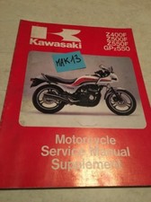 Kawasaki Z400 Z500 Z550 GPZ550 supplement revue moto technique manuel atelier 
