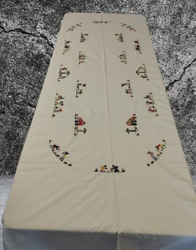 Nappe brodée faite main - nappe,