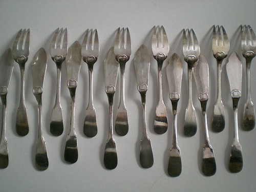 Couverts poisson pieces - 16,
