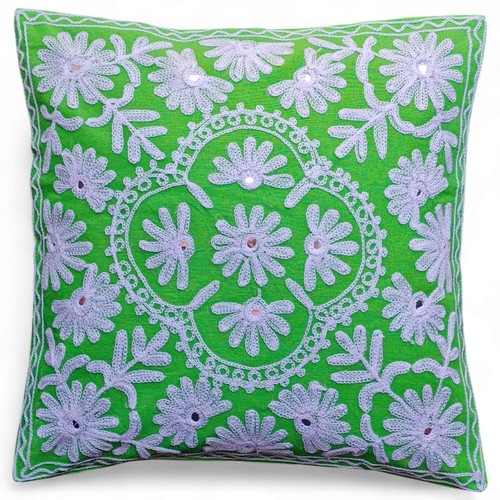 Housse coussin brodée - housse, de