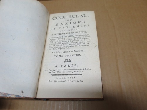 Code rural maximes et - rural, ou
