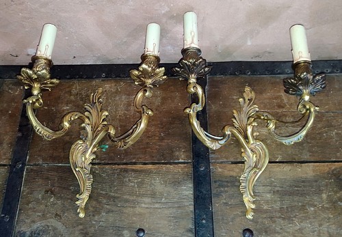 Paire applique bronze - paire,