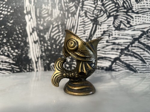 Cendrier poisson bronze art - cendrier,,