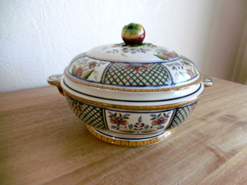 Legumier faience sarreguemines - legumier,