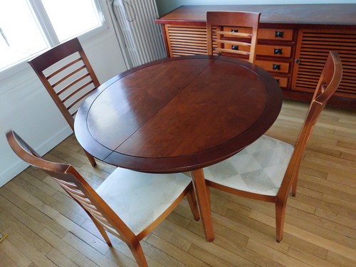 Table salle manger bois - table,