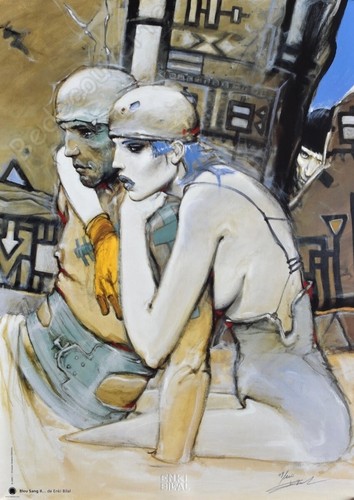 Affiche enki bilal - bleu, sang