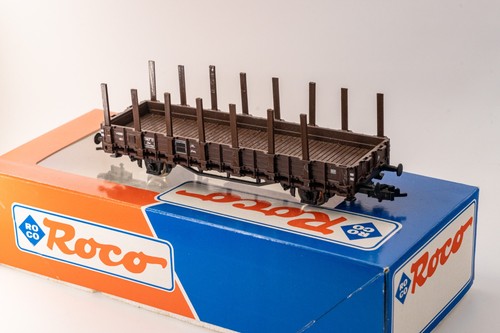 Wagon plat ridelles roco - plat,