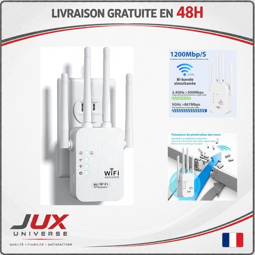 Répéteur wifi 1200 mbps - répéteur,