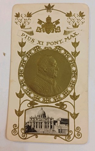Ancienne image pieuse pius - pieuse,